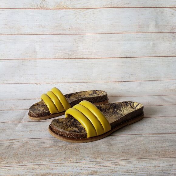 Vince Camuto Kander Leather Slip On Slide Sandals Women's Size/Width 7.5M - Picture 1 of 14